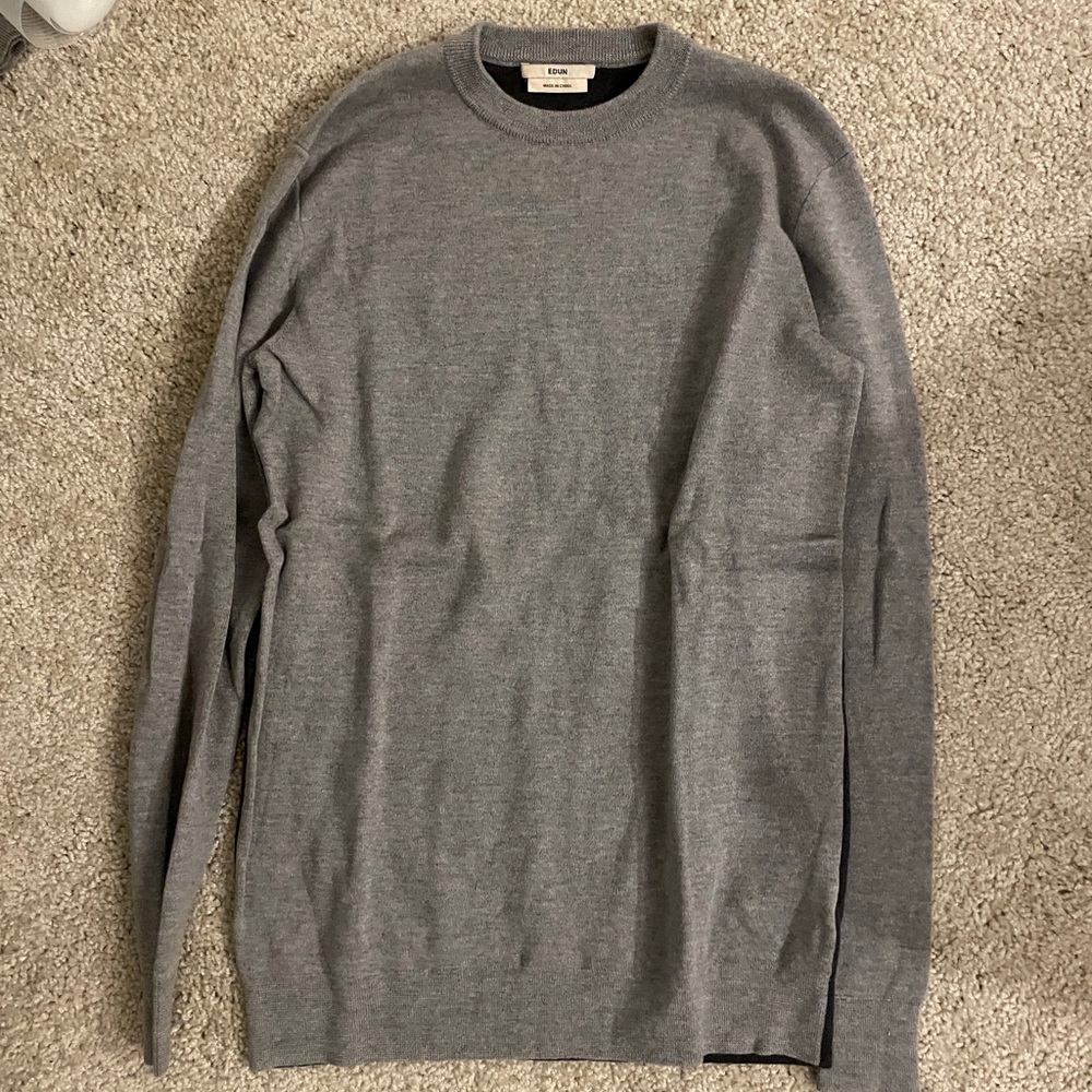 Edun grey wool sweater